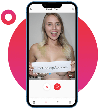 bi-sexual model posing for hookup app in user interface