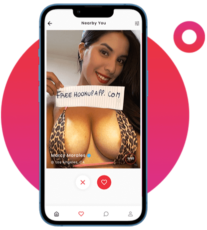 pregnant model posing for hookup app in user interface